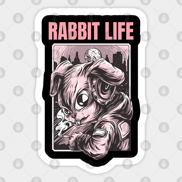 Rabbit Life Sticker by Sanworld